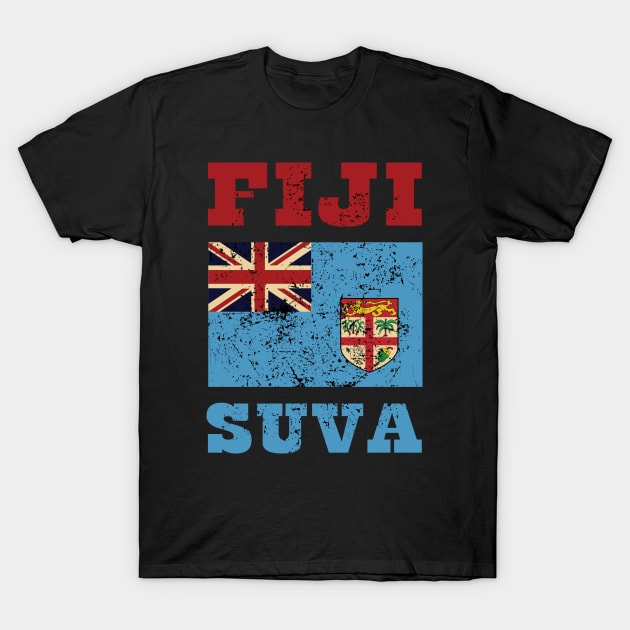 Flag of Fiji T-Shirt by KewaleeTee